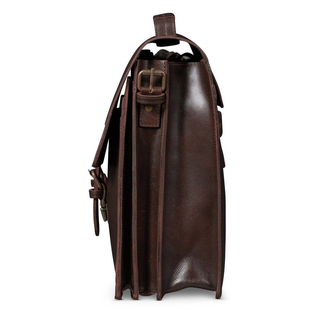 Complete Leather Briefcase - Antique Brown