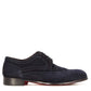 Elegant blue suede derby for men