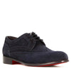 Elegant blue suede derby for men