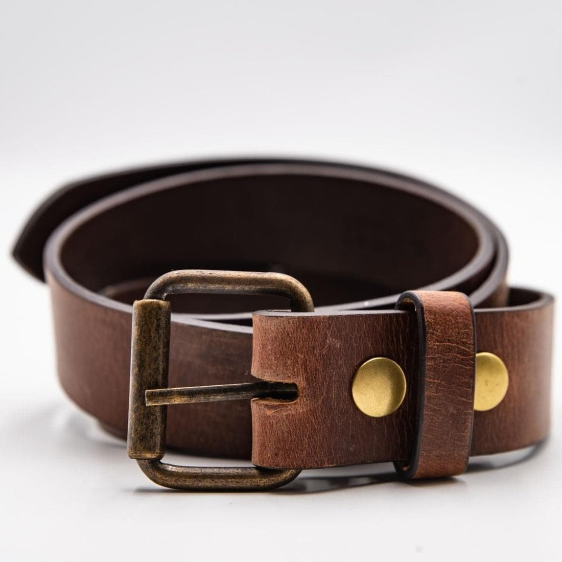 Distressed Leather Belt - 1.5in