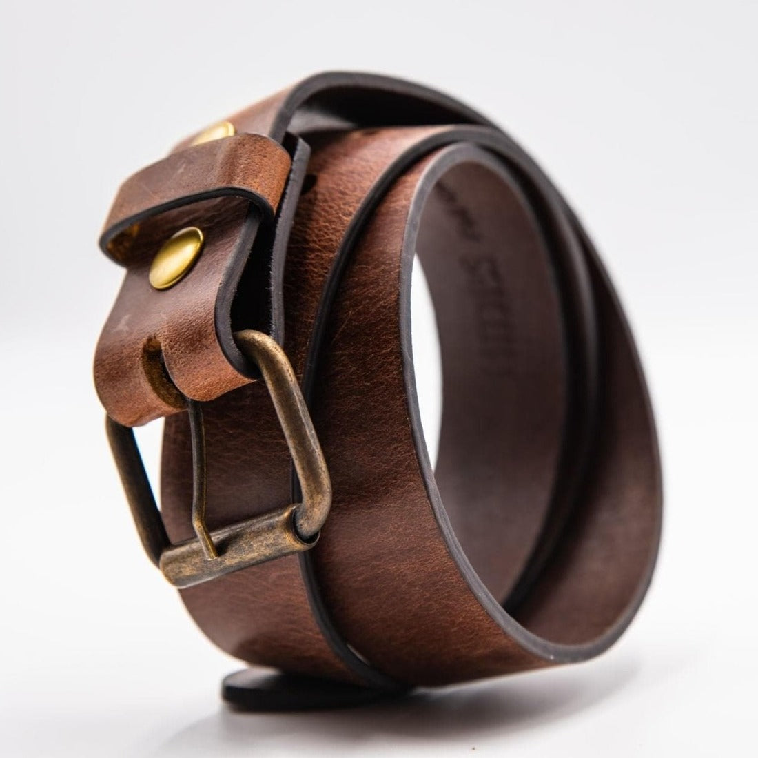 Distressed Leather Belt - 1.5in