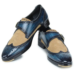 Single Monk Strap Navy Blue