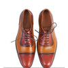 Men's Two Tone Brown Leather Oxford Shoes