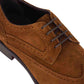 Elegant brown suede derby for men