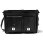 Front Pocket Leather Briefcase - Black