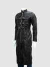 Gothic Leather Trench Coat
