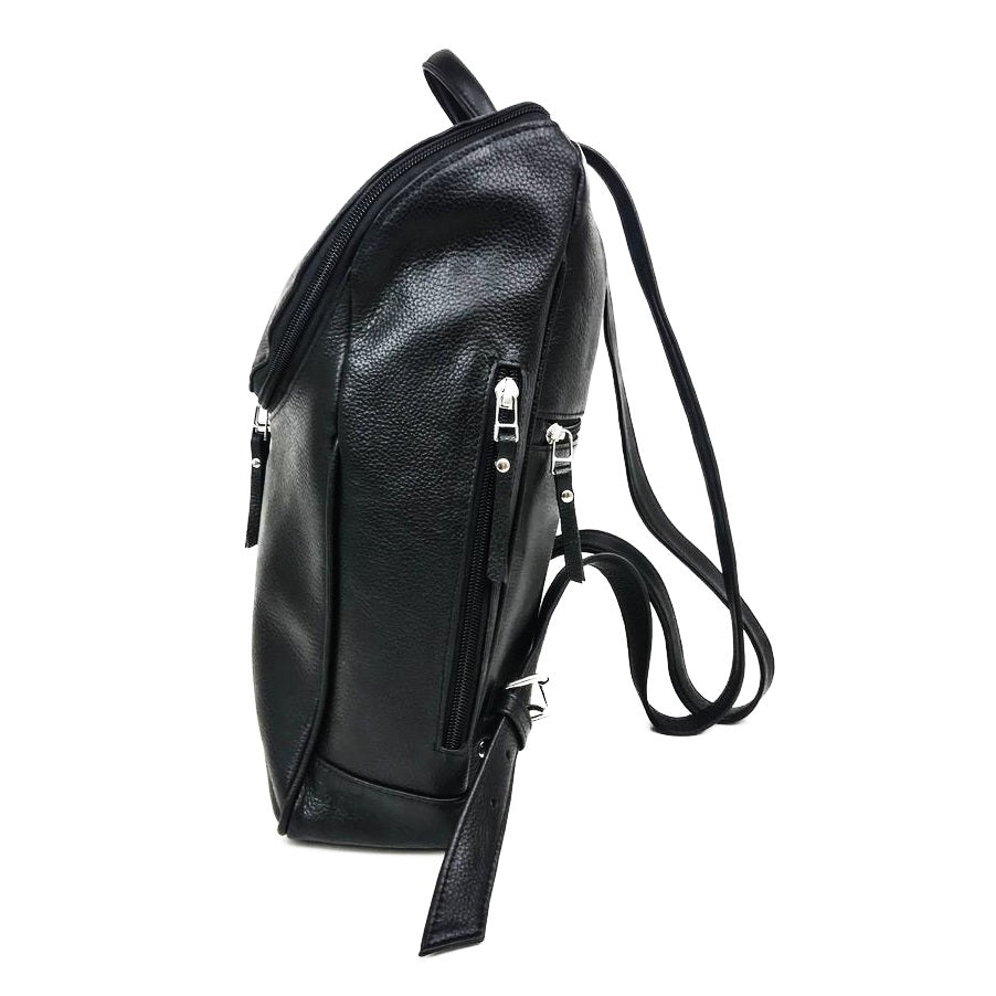 Kelly Leather Backpack - Black