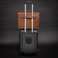 Coarse Leather Messenger - Saddle Brown