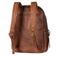 Leather Backpack Rucksack - Saddle Brown