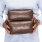 Leather Dopp Kit - Antique Brown