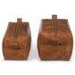 Leather Dopp Kit - Saddle Brown
