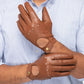 Leather Driving Gloves Men - Tan