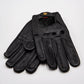 Leather Driving Gloves Men - Black