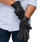 Leather Gloves Men - Black