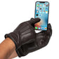 Leather Gloves Men - Brown