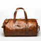Leather Gym Bag 37L - Distressed Brown