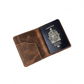 Leather Passport Holder - Snap Closure
