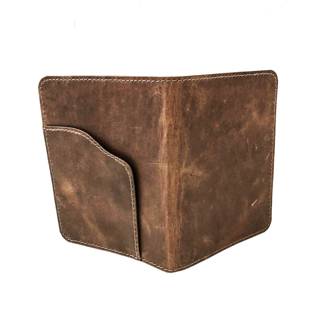Leather Passport Holder - Snap Closure