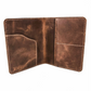 Leather Passport Holder - Snap Closure