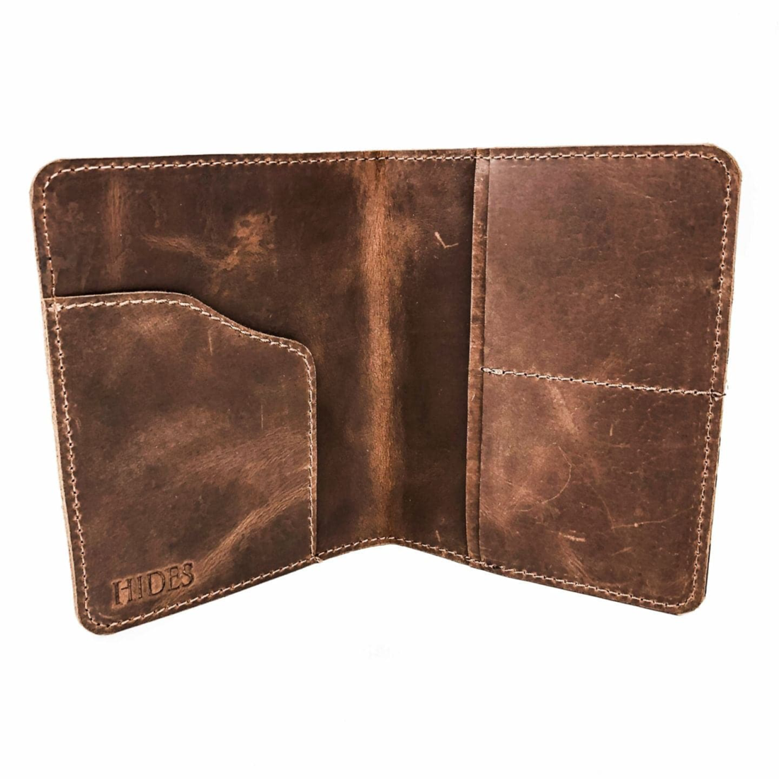 Leather Passport Holder - Snap Closure