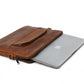 Tech Leather Laptop Sleeve - Saddle Brown