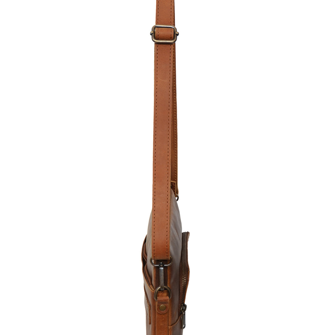 Tech Leather Laptop Sleeve - Saddle Brown