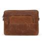 Tech Leather Laptop Sleeve - Saddle Brown