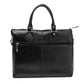 Tech Leather Tote Bag - Black