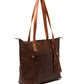 Leather Tote Bag - Coffee Brown