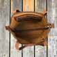 Leather Tote Bag - Saddle Brown