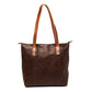 Leather Tote Bag - Coffee Brown