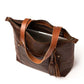Leather Tote Bag - Coffee Brown