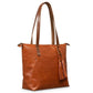 Leather Tote Bag - Hazelnut Brown