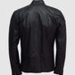 Golden Buttons Leather Jacket