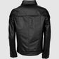 Button Closure Leather Jacket