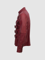 Maroon Leather Jacket