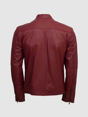 Maroon Leather Jacket