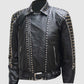 Leather Jacket With Studs