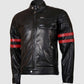 Black & Red Leather Jacket