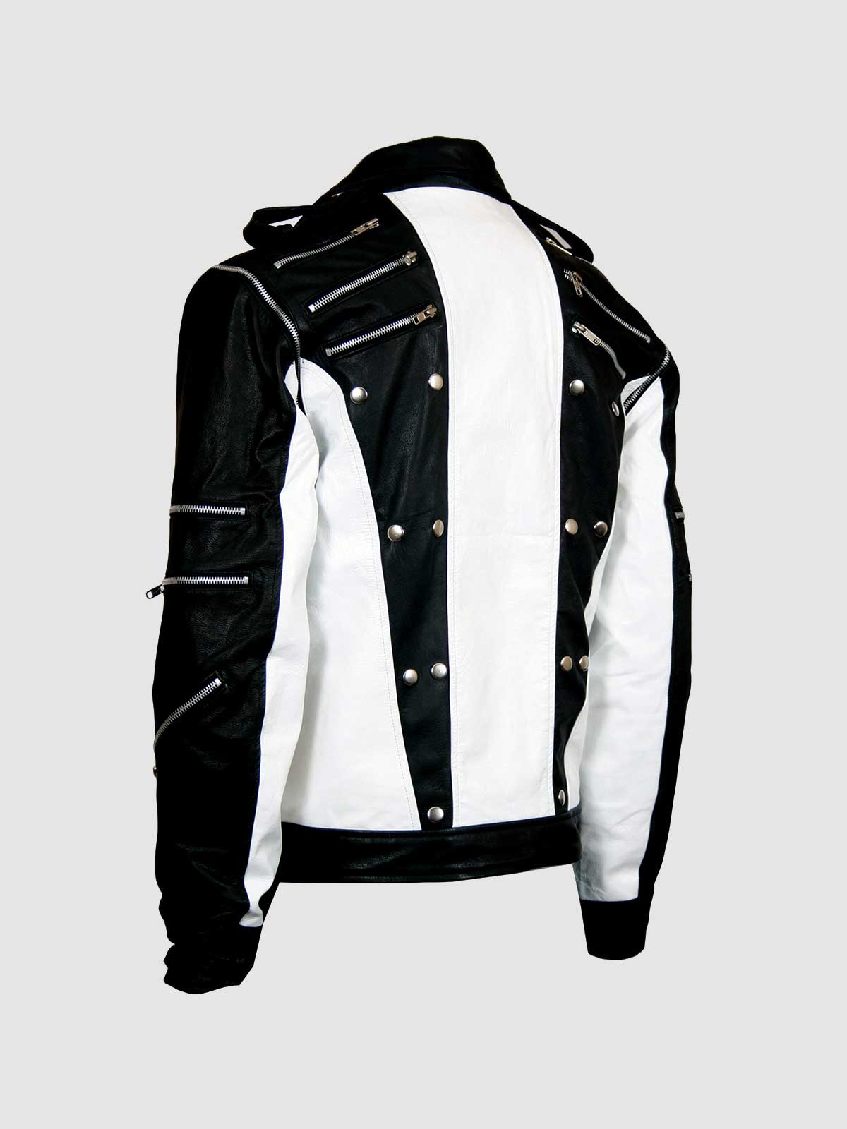 Black & White Leather Jacket
