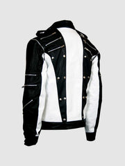 Black & White Leather Jacket