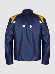 Blue Leather Jacket