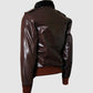 Bomber Jacket With Fur Collar