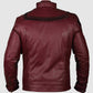 Dark Red Leather Jacket