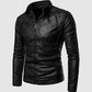 High Collar Black Jacket