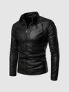 High Collar Black Jacket