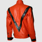 Orange Leather Jacket
