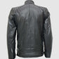 Quilted Leather Motorcycle Jacket