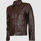 Vintage Brown Leather Jacket