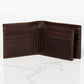 Mid Wing Leather Wallet - Dark Brown